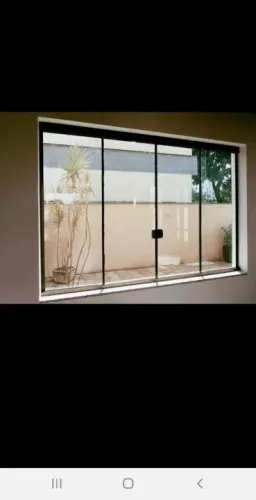 Janelas 4 folhas incolor vidro temperado