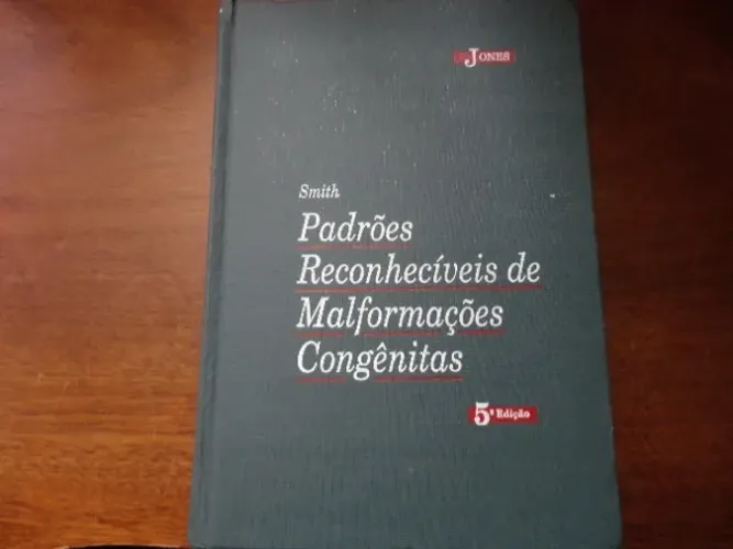 Livro Padrões Reconhecíveis De Malformações Congênitas -Kenneth Lyons JoneS seminovo