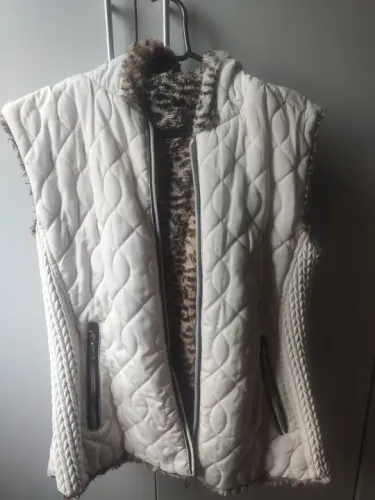 Colete feminino dupla face, g