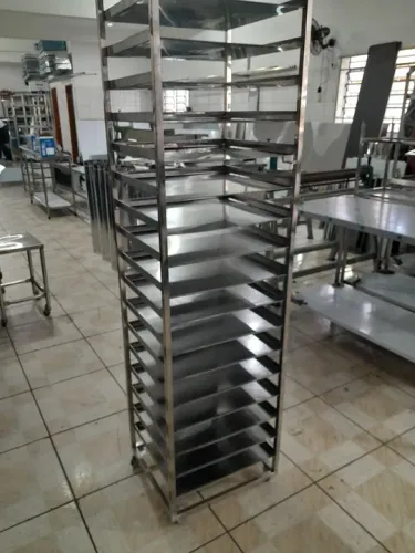 Estante Esqueleto Inox Assadeiras