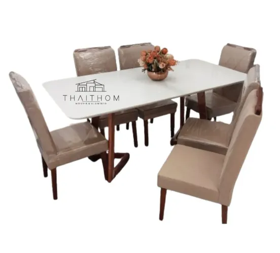 Conjunto Mesa 6 Cadeiras 1.80x90 Alto Padrão