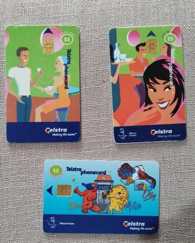 Cartão telefônico antigo de outros países 