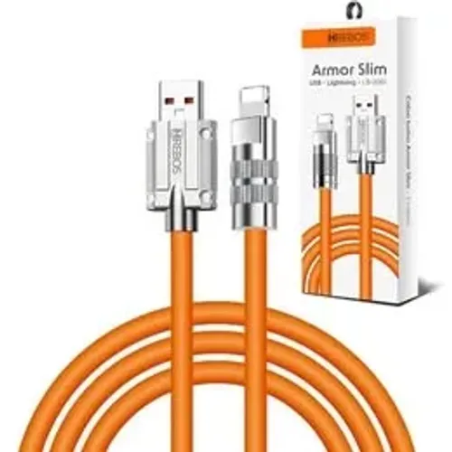 Cabo USB - Turbo Armor Slim Comp. 1m - 3.1A Hrebos Super Reforcado USB - Lightning