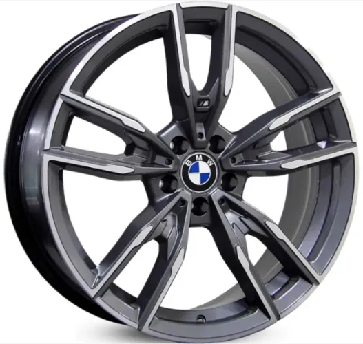 Jogo Rodas Bmw Original M 440i Grafite Diamantado Fosca 5x112 - 19x8 e 19x8,5