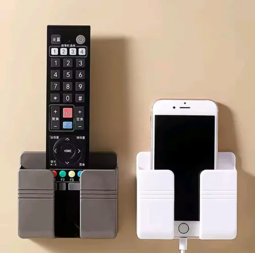 Suporte Celular parede Multiuso multifuncional adesivo controle remoto preto 