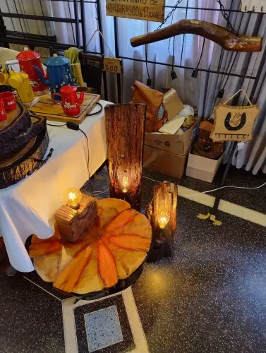 Peças de decoração rústica artesanais 