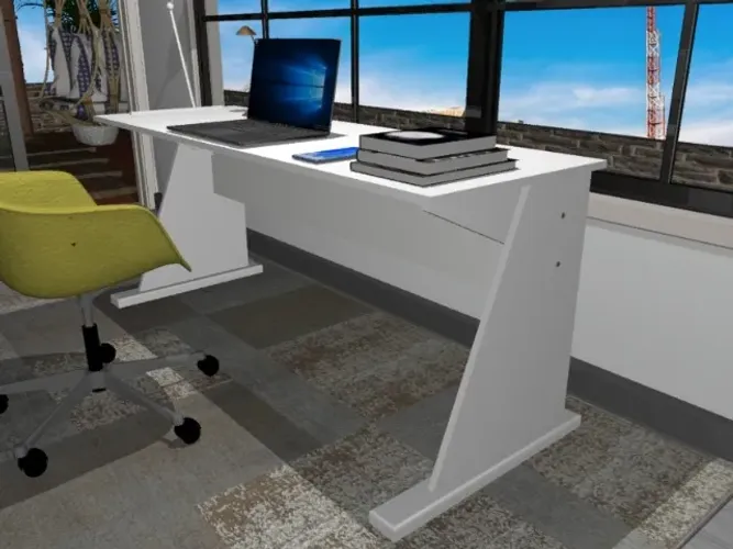 Mesa De Escritório Top Clean. L90cm x P45cm x A74cm.