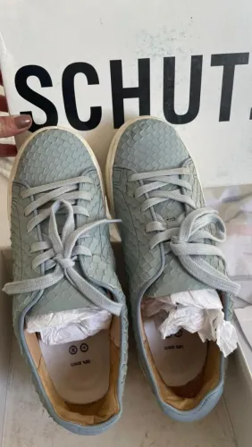 Tênis Schutz Azul Claro Couro Snake