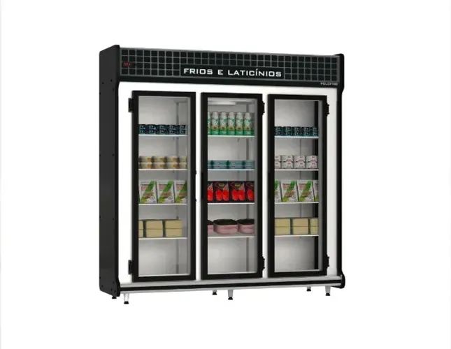 Geladeira 3 Portas, Auto Serviço 3 Portas, Expositor Refrigerado, Danoneira Laticínios
