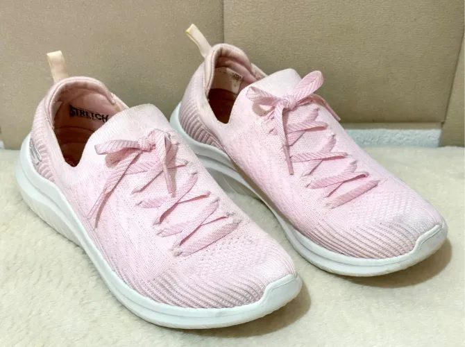 Tenis Sketchers Rosa 38 Feminino Usado!