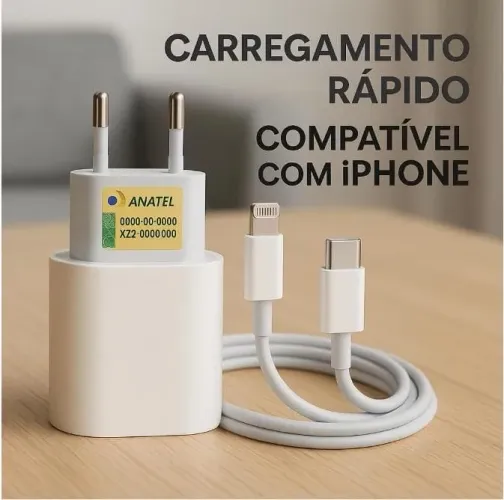 Carregador de iPhone turbo 
