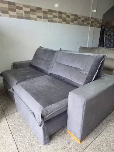 Sofá Retrátil com Molas Ensacadas