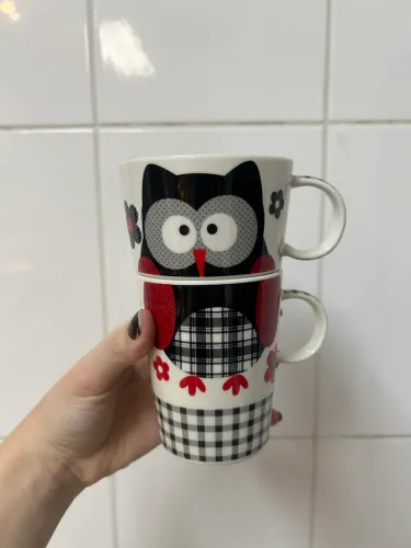 CANECA DUAS EM UMA | CORUJA