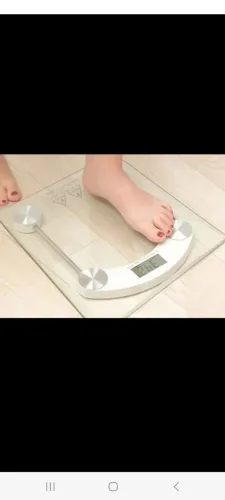 Balança eletrônica vidro temperado banheiro academia fitness até 180kg nova lacrada.