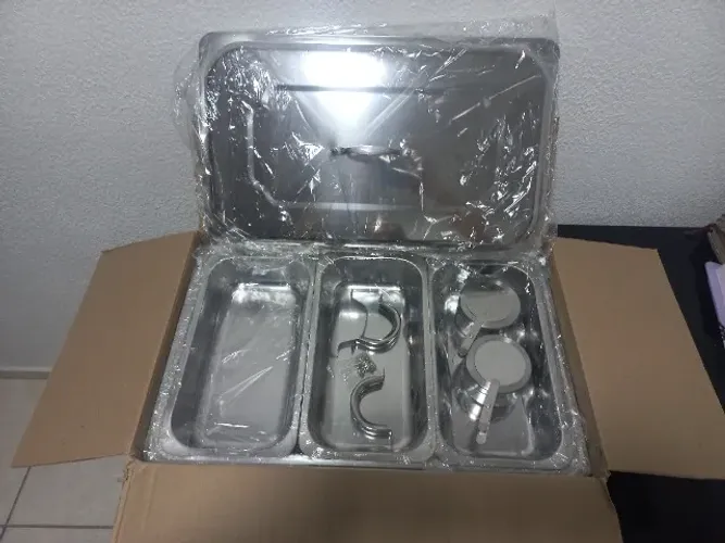 Vendo rechaud 3 cubas novo para sua festa e seu evento 