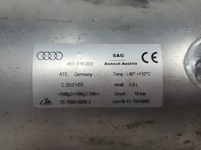 Cilindro A Ar Audi A8 D3 2003 A 2009 4e0616203