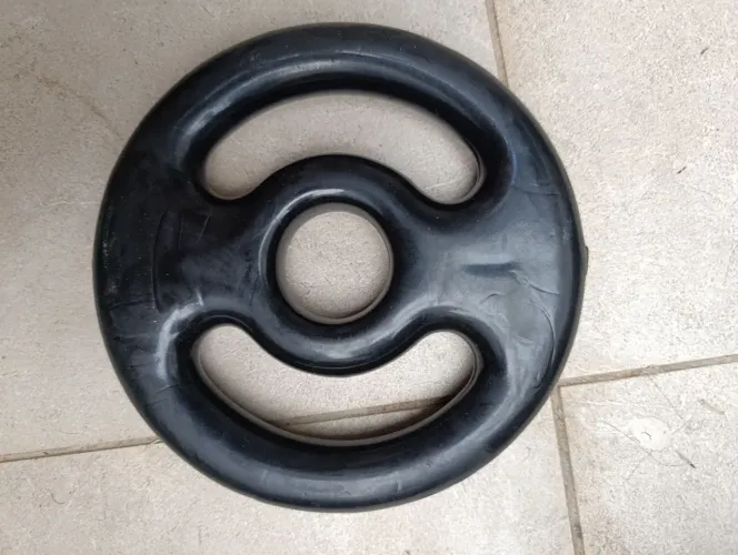 Anilha de ferro com capa plástica 1kg