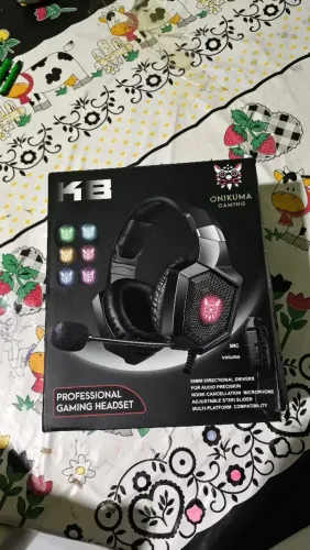 HEADSET GAMER ONIKUMA K8 - SOM SURROUND + LED + MICROFONE PRO ?