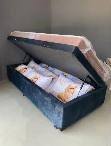 Cama baú solteiro Premium de Fábrica 