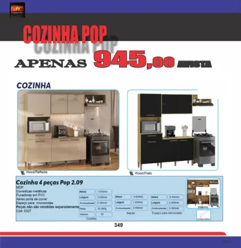 COZINHA POP COMPLETA NA BLACK