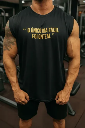 Regata Fitness Motivacional Preta