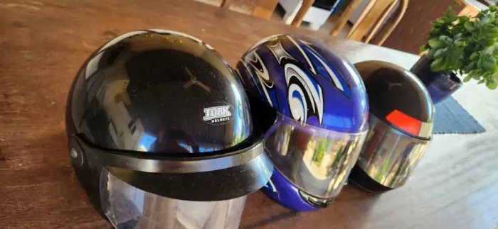 Capacetes de motociclistas 