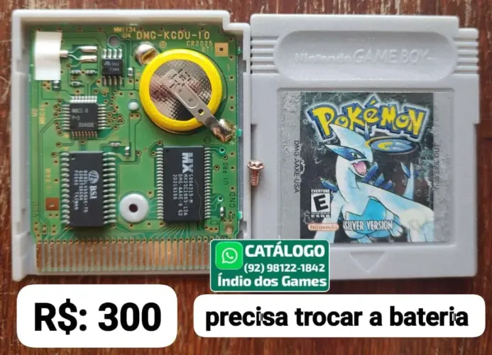 Pokemon Silver = R$: 300