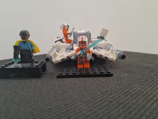 Blocos de montar star wars nave snowspeeder