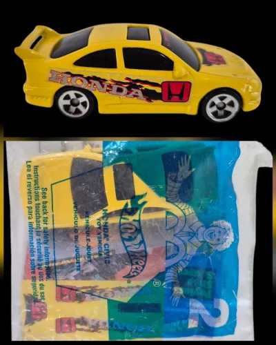 Hot Wheels McDonald?s Happy Meal Honda Civic Yellow Sealed
