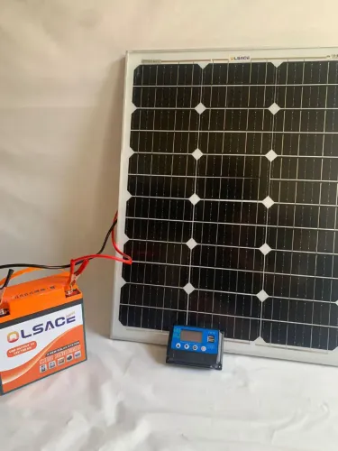Kit Solar Completo - Painel, Bateria e Controlador