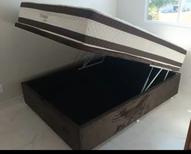Cama Box Baú OrtomaX semiortopedico