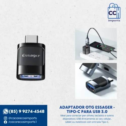 Adaptador OTG Essager - Tipo-C para USB