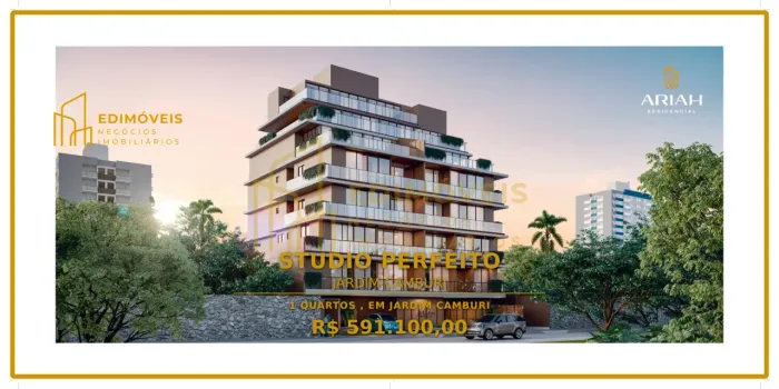 Studio Moderno com Garden Privativo em Jardim Camburi - Oportunidade Única!