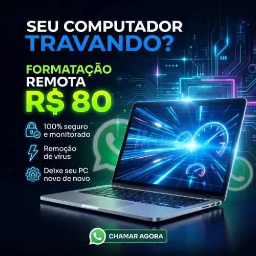 COMPUTADOR LENTO? RESOLVO SEM VOCÊ SAIR DE CASA!