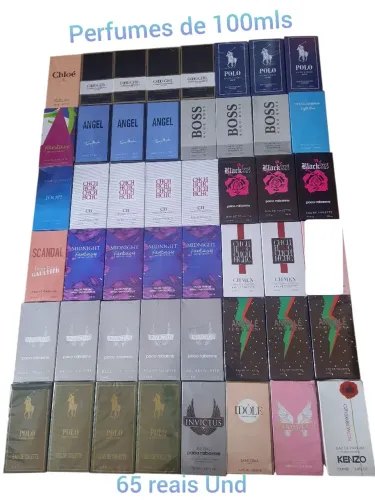 Perfumes de 49 reais cada 100mls
