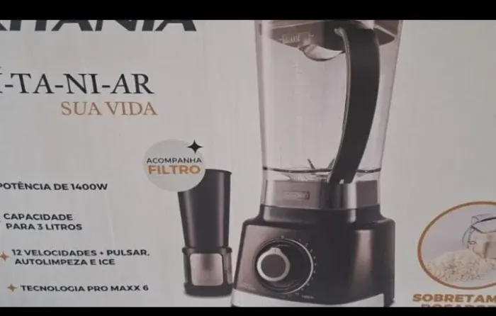 Vendo liquidificador 12 velocidade com filtro etc novo sem uso