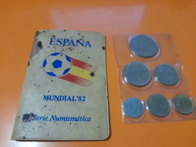 Moedas Comemorativas da Copa do Mundo da Espanha de 1982, ler a descrição
