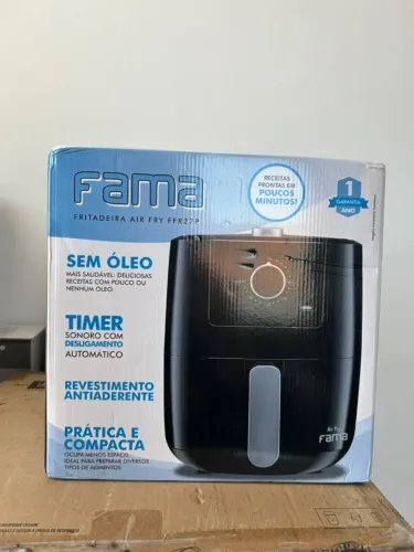 Fritadeira Air Fryer Fama 3L FFR27P 1300W Preto 127V - Nova e Lacrada!