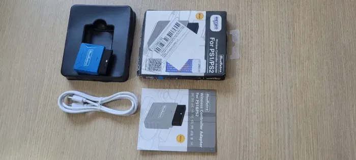 Adapt. Controle BlueRetro PS1, PS2 (Playstation) Novo Preto