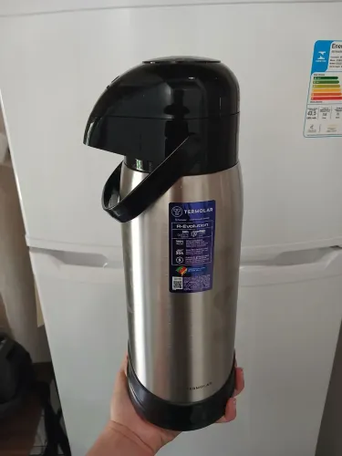 Garrafa Térmica Termolar R-Evolution Inox 1,9L - Prateada