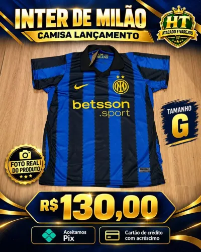 Camisa lançamento da Inter de Milão 2026 e 2027 tamanho G