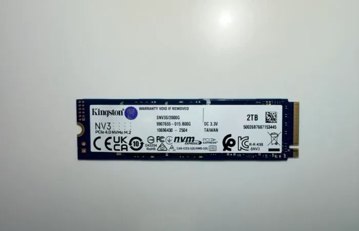 SSD NVMe Kingston NV3 2TB PCIe 4.0 M.2 - 98% de Saúde | Até 6.400 MB/s