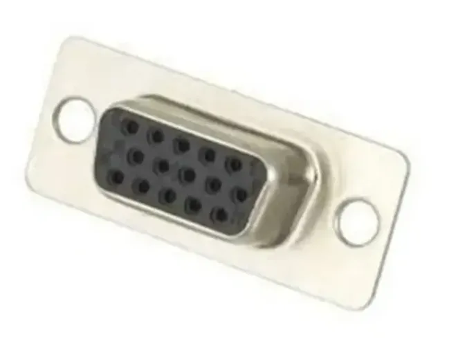 Conectores DB15 Fêmea VGA com Capa Preta Kit com 5 Peças - NOVO