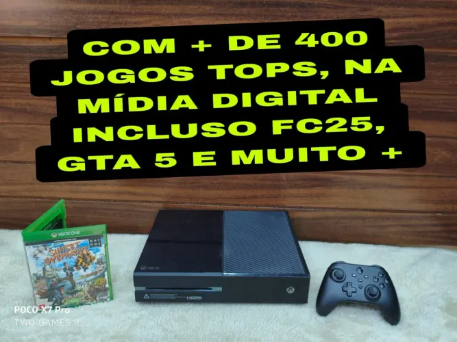 Xbox one fat + 400 jogos tops