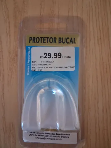 Protetor bucal para artes marciais