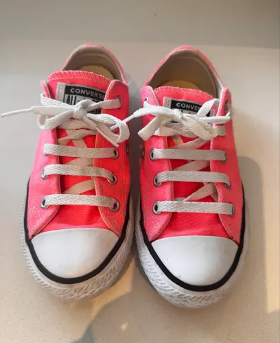 Tênis All Star infantil rosa tamanho 28
