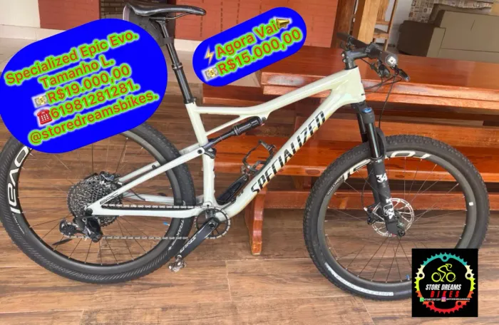 ?Agora Vai? ?R$15.000,00 ?Specialized Epic Evo. Tamanho L.