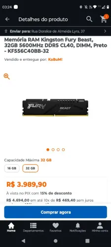 Memória ram ddr5