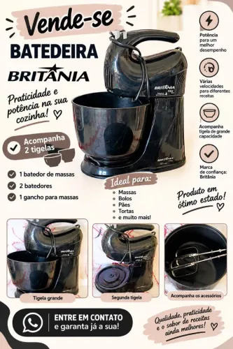 Batedeira elétrica Britânia semi-nova pouco usada