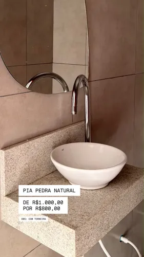 Pia de pedra natural
